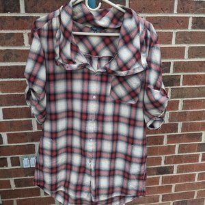 Vince plaid button-down blouse - Medium